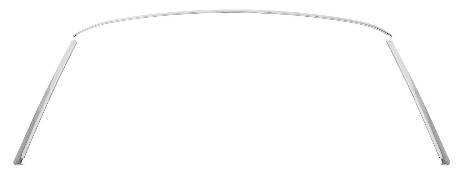 JEGS Front Windshield Molding Set Fits Select 1968-1972 Chevrolet, Buick,