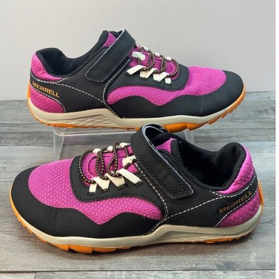 Merrell Trail Glove 7 A/C Kids Size 3.5M Berry Pink Black  Sneakers MK166794