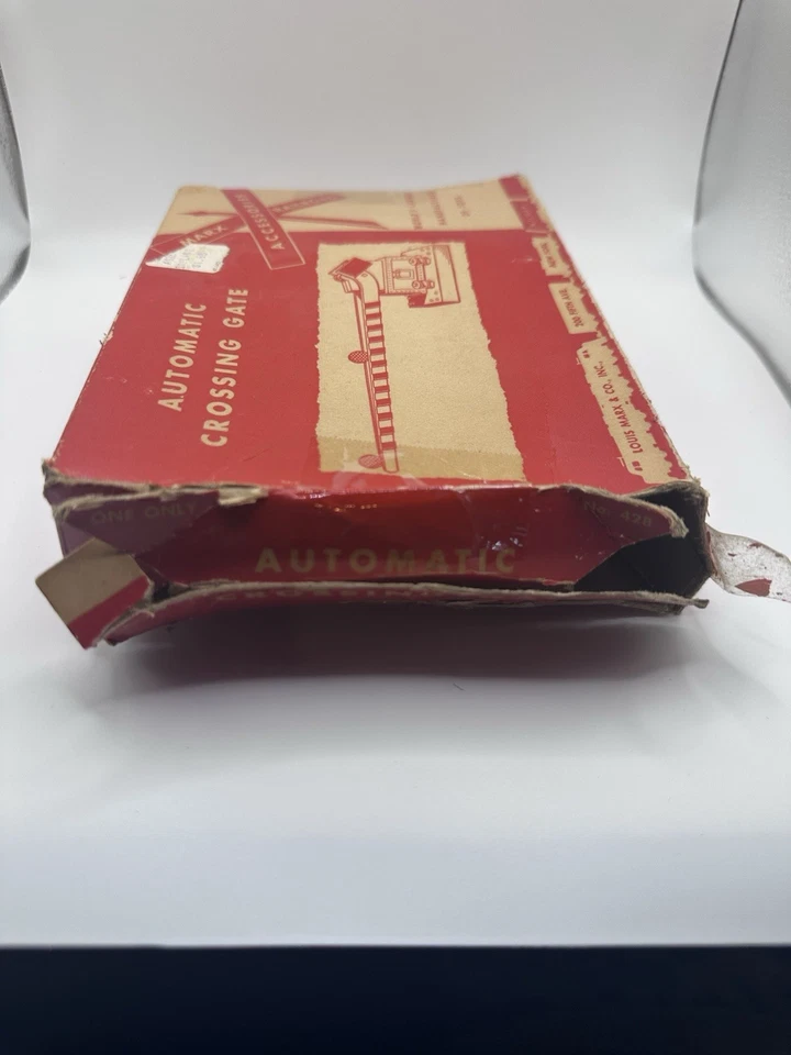 Louis Marx & Co Automatic Crossing Gate Railroad Accessories #428 Original Box - Image 4 of 4