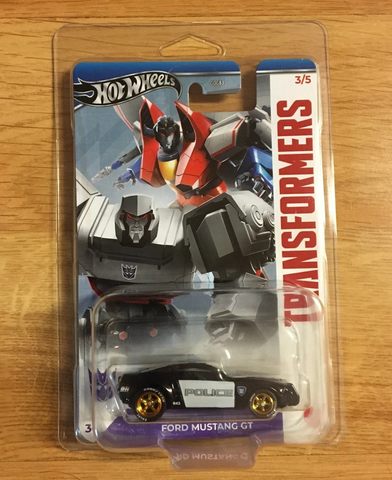 Hot Wheels TRANSFORMERS BARRICADE Ford Mustang GT Police SUPER CUSTOM Wheel Swap - Image 2 of 4
