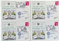 Leeds United V Arsenal FA Cup Final 6th May 1972 Dawn First Day Covers x 4