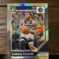 2024-25 Panini Donruss Optic Prizm Anthony Edwards Silver Holo #31
