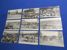 13 LE MANS FRANCE Postcards Market Day Tramway Station Trolley Soldiers BEV 1918