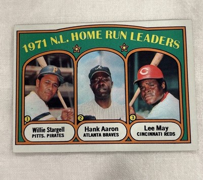1972 AARON STARGELL MAY 1971 HOME RUN LEADERS TOPPS #39