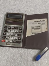 Vintage Radio Shack Solar Power Portable Calculator - Brown