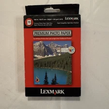 New In Sealed Box Lexmark Premium Photo Paper 4x6, 60 Sheets, Inkjet, High Gloss