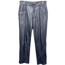 Wilson's Women's Black Maxima Leather VTG High Waisted Pants Sz 16