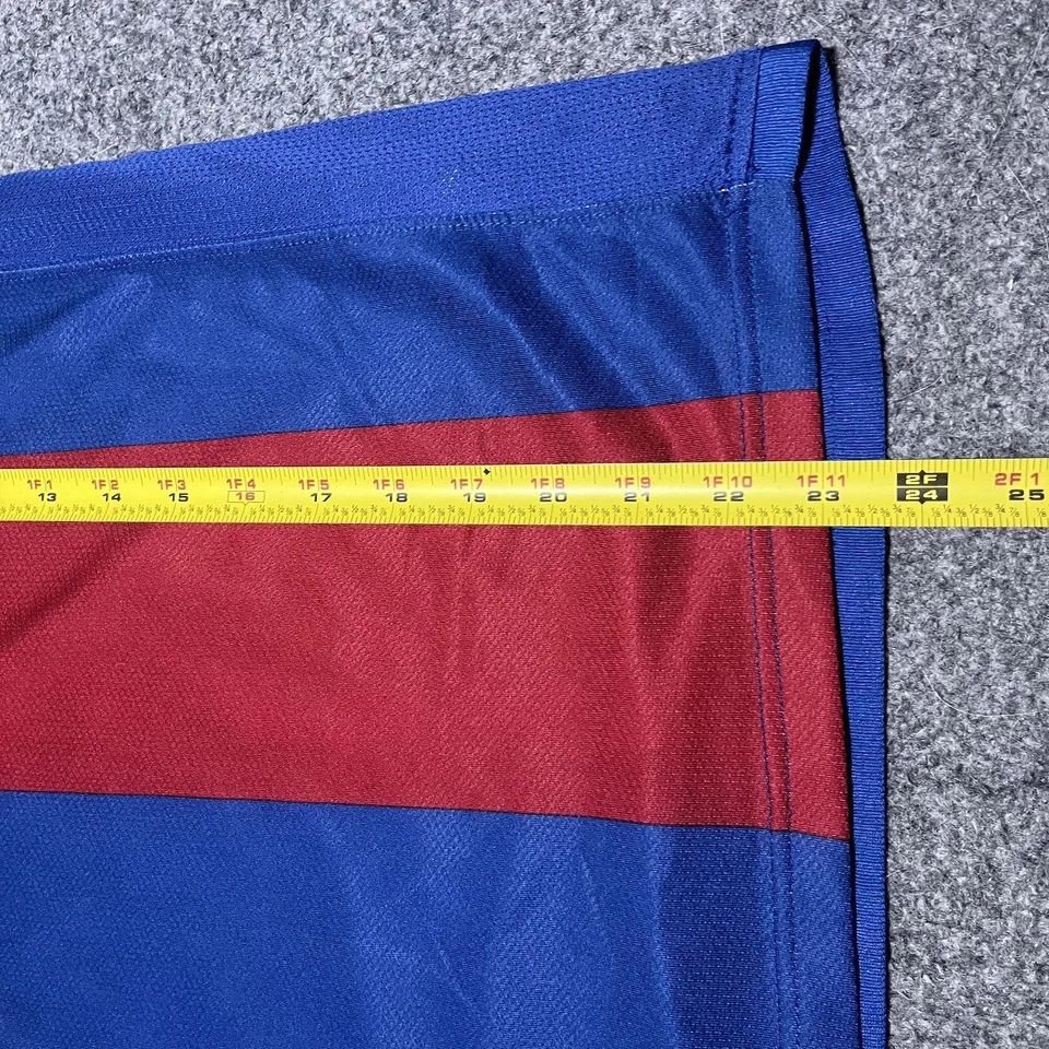 FC Barcelona Jersey Youth Medium Striped Sphere Dri Home Shirt Soccer Futbol Y2K - Image 4 of 4