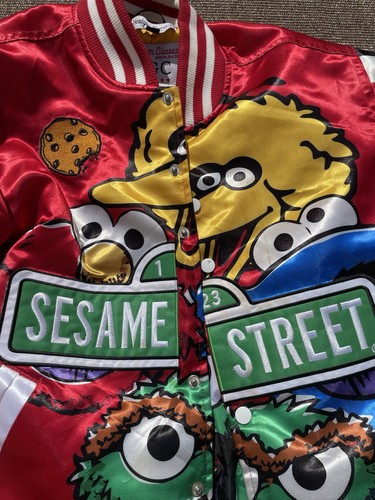 Headgear Classics Kids Sesame Street 1969 Red Satin Jacket S - Bild 2 von 6