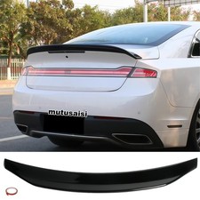 For Lincoln Mkz 2013-20 Sedan Rear Trunk Lid Spoiler Duckbill Wing Painted Black