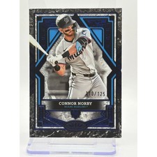 2025 Topps Tier One Connor Norby Rookie Blue Parallel 110/125 SP Marlins RC