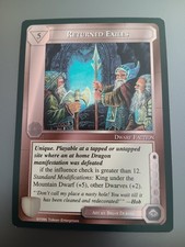 Meccg RETURNED EXILES Middle Earth CCG The Dragons