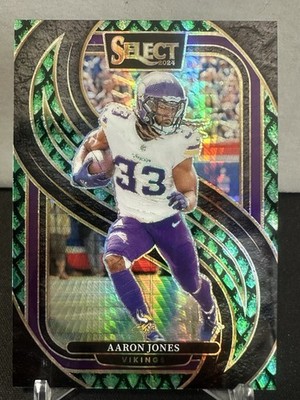 2024 Panini Select - Premier Level Aaron Jones #102 Dragon Scale Prizm /81