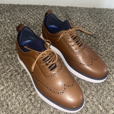 Bruno Marc MaxFlex Wingtip Brogue Oxford Sneakers Brown Size  display picture 1