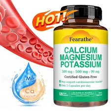 Calcium, magnesium and potassium capsules - maintain cardiovascular health