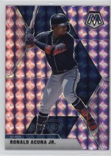 2020 Panini Chronicles Mosaic Purple Prizm 22/49 Ronald Acuna Jr #89 o7m