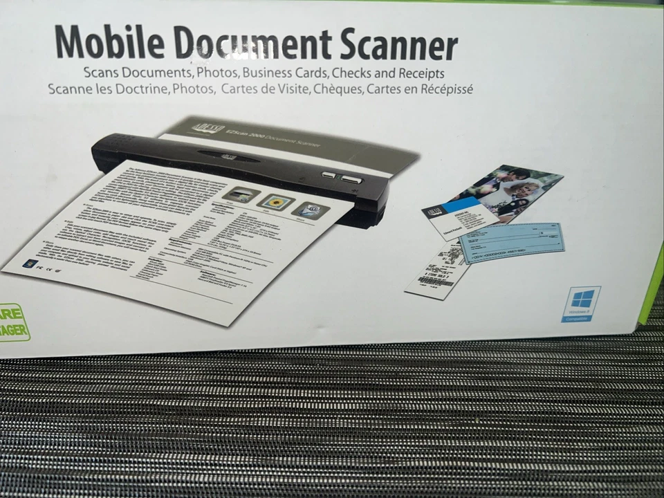 Adesso EZScan 2000 600 x 600dpi USB Single Pass Mobile Document Scanner - Image 3 of 4