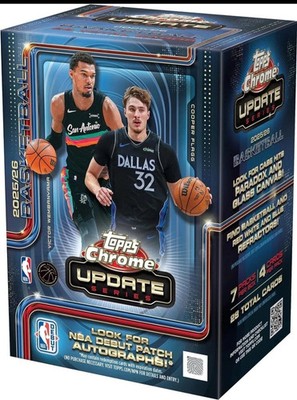 2025-26 Topps Chrome Update NBA Basketball Factory SEALED Value Blaster Box