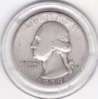 1939  S   Washington   Quarter  (90% Silver)  Coin