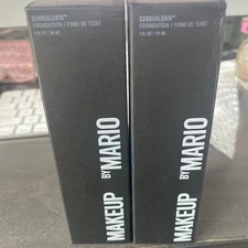 2 Bottle Set-Makeup By Mario ~ Surrealskin Liquid Foundation ~ 10C  / 1 oz ~ NIB