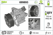 Kompressor Klimaanlage VALEO RE-GEN - AT 699893 +102.34€ Pfand für CORSA OPEL