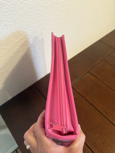 Vintage seltene Lisa Frank große 3 Ringe weiche Reißverschluss Mappe - Bild 6 von 6