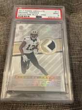 Michael Thomas #11 2017 Panini Absolute Catching Fire Relics Prizm 16/25 PSA 9