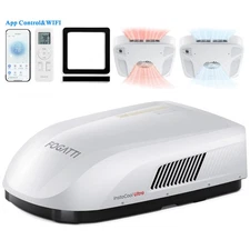 RV Air Conditioner 16000BTU Heat Pump WiFi Rooftop Quiet AC Unit for RVs,Trailer