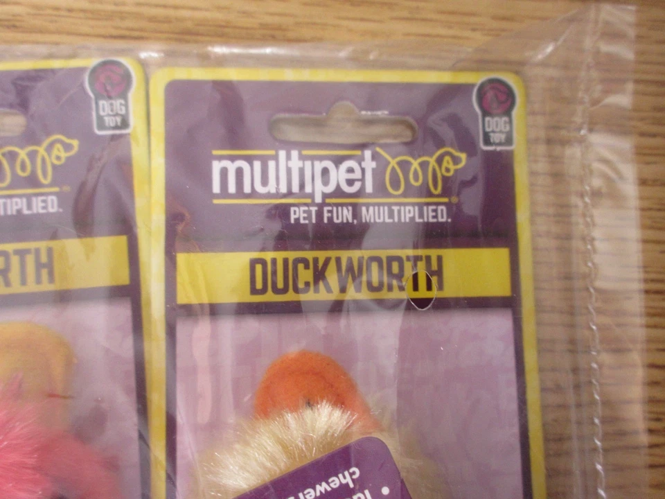 Multipet Duckworth Chirriante Peluche Interactivo Juego Perro Juguete Mini 5" Patos 3pk Nuevo Foto 2 de 4
