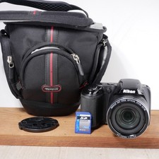 Nikon Coolpix L340 20 MP Digital Camera Black 28x Bundle W Case  Batt  Sd