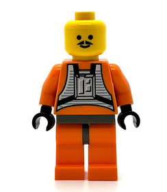 Biggs Darklighter X-Wing Pilot yellow head Pilot Star Wars Lego Minifigure 7140