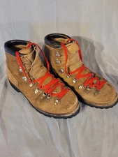 Vintage Dexter Boot Men 10M Brown Suede Leather Hiking Mountaineering Outdoors
