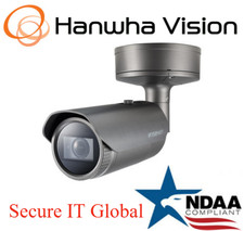 Hanwha Techwin QNO-7082R 4MP POE IR Bullet IP Security Camera 3.2 10.0mm Lens