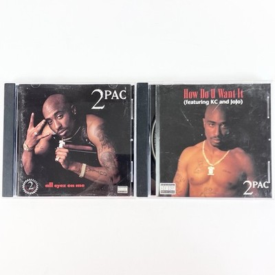 Lot Of 2 CDs 2PAC All Eyes On Me Disk 1 Only, How Do You Want It Rap Music