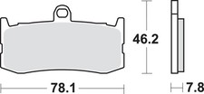 SBS DC Dual Carbon Brake Pads 864DC