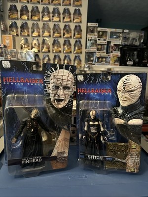 NECA Hellraiser Hell on Earth Pinhead and Stitch Action Figures Brand New Sealed