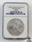 2008-W USA $1 Silver Eagle Reverse of 2007 NGC MS69 Early Releases