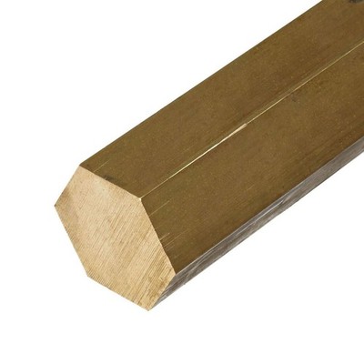 0.750 (3/4 inch) x 9 inches, C360 Brass Hexagon Bar