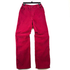 VTG 70s Sears Roebuck Jeans That Fit Women's 10 26x30 Red Corduroy Talon 42 USA