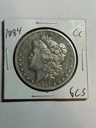 1884-CC Morgan Silver Dollar XF Details Tough Date Circulated CC