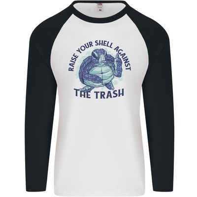 Beleidigend Turtle Climate Change Umgebung Herren L/S Baseball