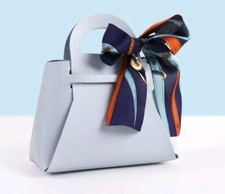 10Pcs PU Leather Purse Gift Bags with Handles Ribbon Purse Party Favor Bags ...