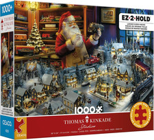 - Thomas Kinkade - Santa'S Final Touch - 1000 Piece Christmas Jigsaw Puzzle -...