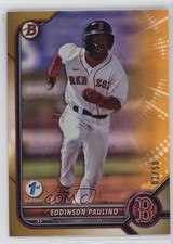 2022 Bowman Draft 1st Edition Gold Foil 2/50 Eddinson Paulino #BD-62 0nr3