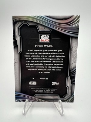 その他 STAR WARS chrome GALAXY /50 mojo 2025 Topps Chrome Star Wars Galaxy Mace Windu /50 Mojo Refractor