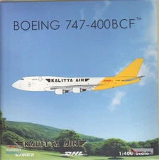 PHX04343 1:400 Phoenix Model Kalitta Air / DHL Boeing 747-400BCF Reg #N740CK