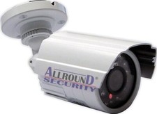 Telecamera a colori esterna impermeabile IR 1/3" SONY CCD 3,6mm 700TVL IP66 supporto bianco