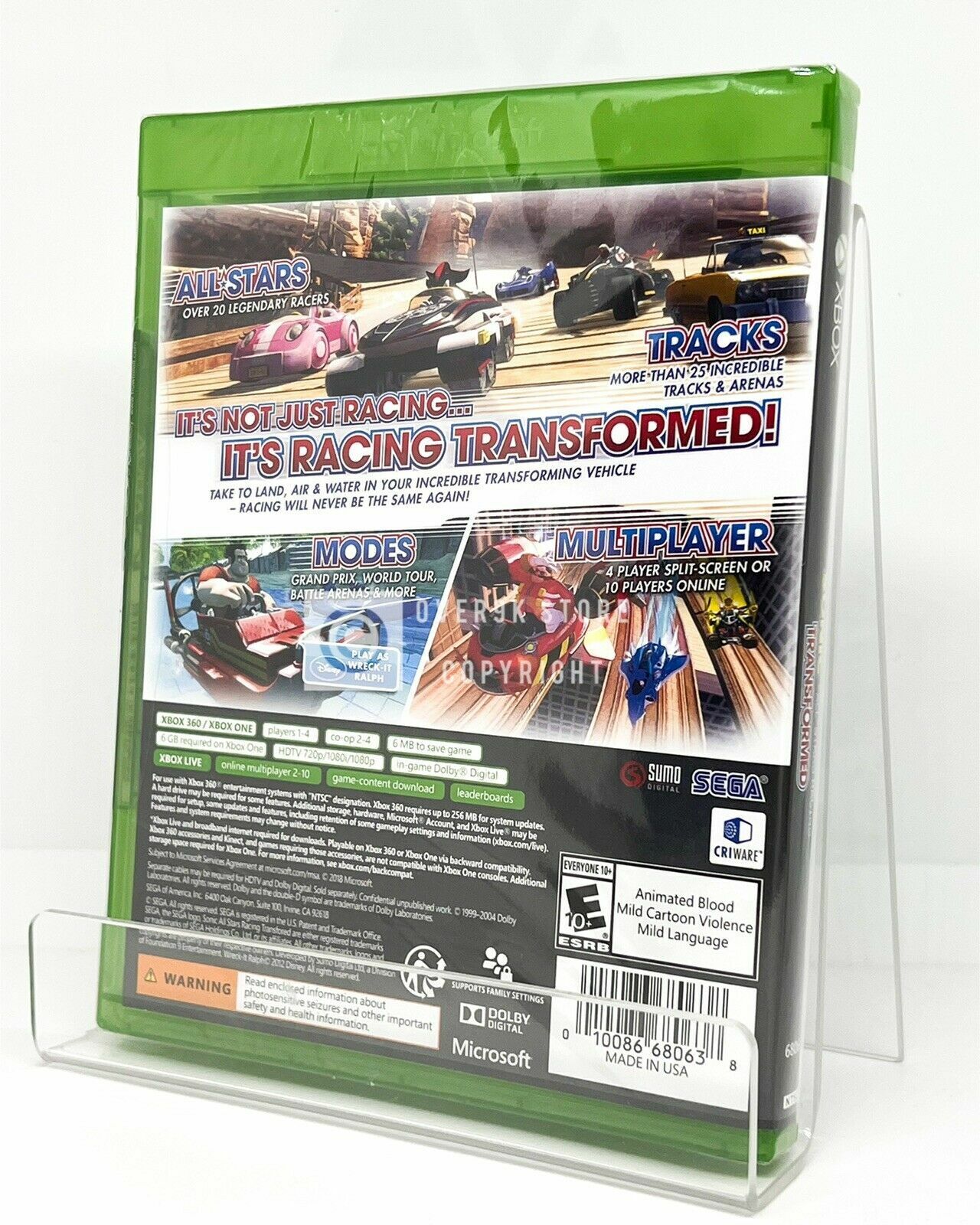 Jogo Sonic All Stars Racing Transformed - Xbox One / Xbox 360