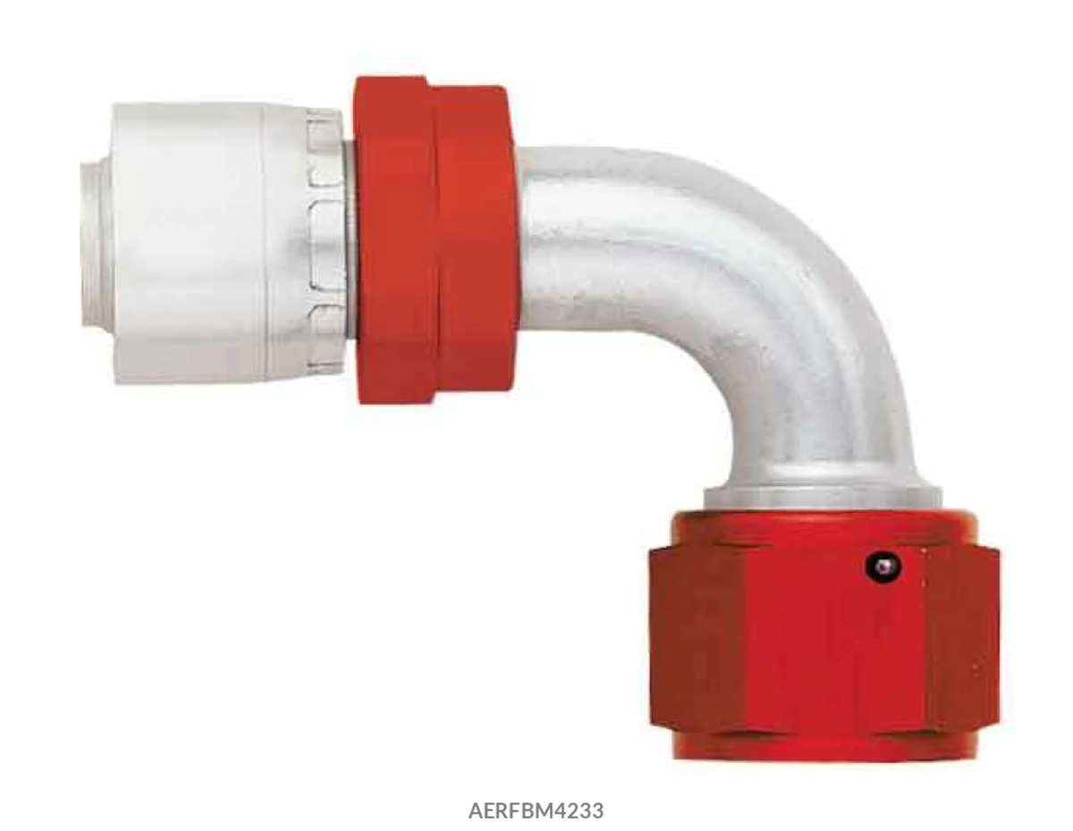 Aeroquip #8 90 Degree Startlite Crimp Fitting Aeroquip #8 90 Degree Startlite Crimp Fitting