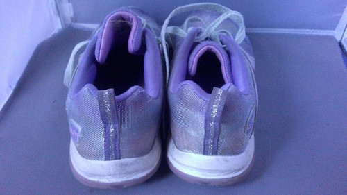 Skechers Sport Jalisa Zig Zag Girl's 1 Purple Athletic Sneakers Size 4 - Picture 5 of 6